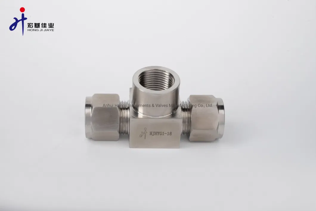 NPT1/4 High Quality SS316 Tee-Type Tube Union Adapter