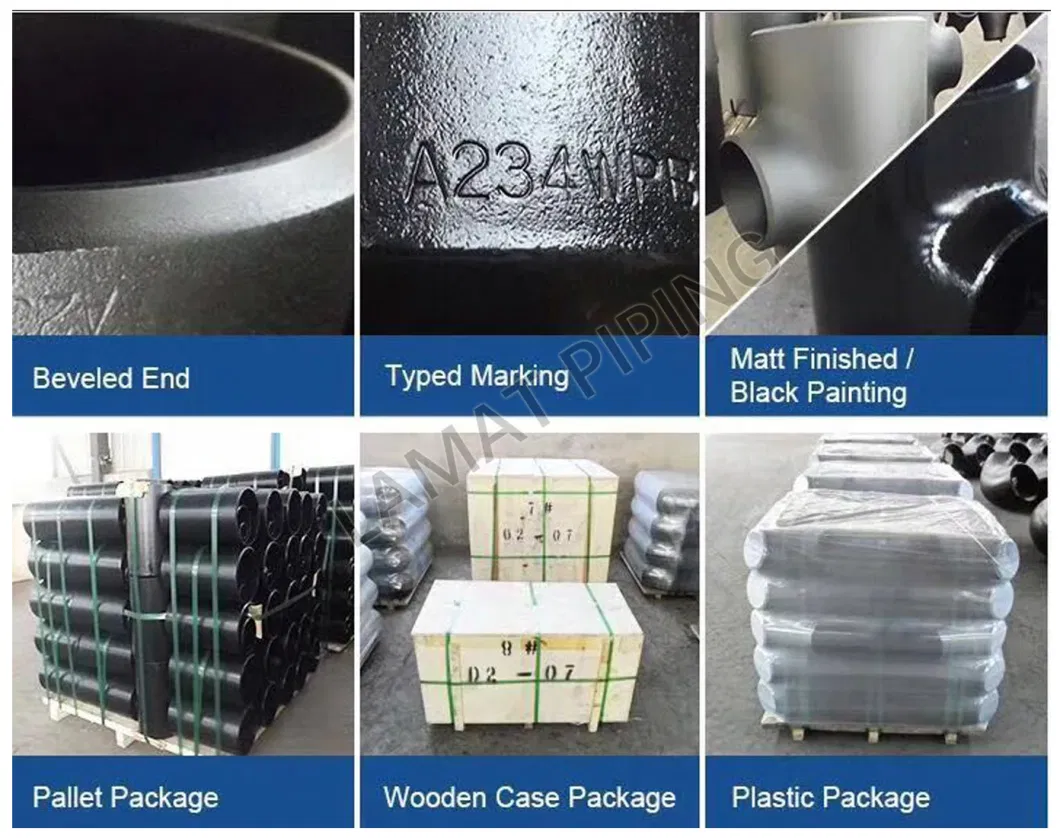 High Quality ANSI-B16.9 A234 Wpb Seamless Steel Butt-Weld Pipe Fittings