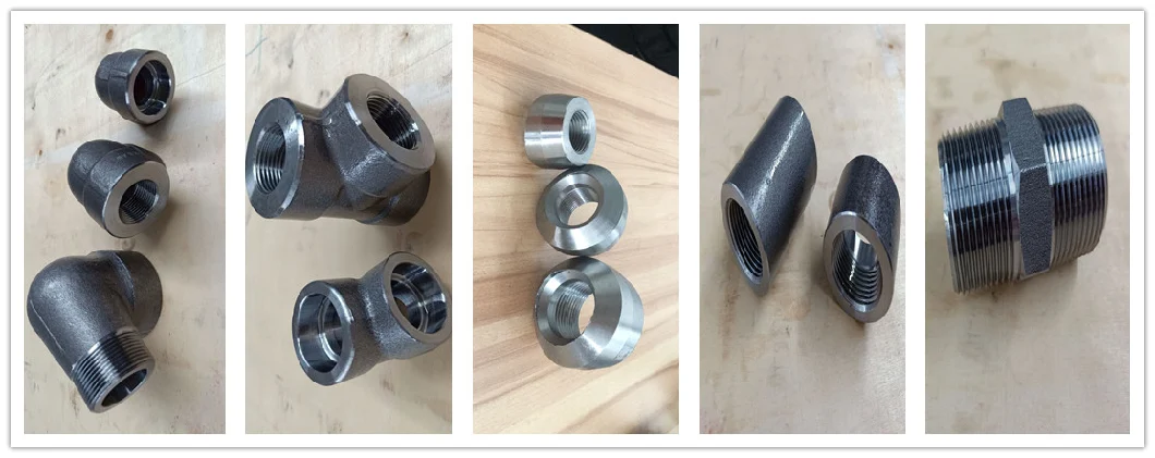 Sw NPT Male Female Hot DIP Galvanized 2000 3000 6000 9000 Socket Weld Threaded Thread Union Coupling Nipple Tee Elbow High Pressure Forged Steel Pipe Fitting